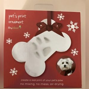 Pet Paw Print Personalized Ornament